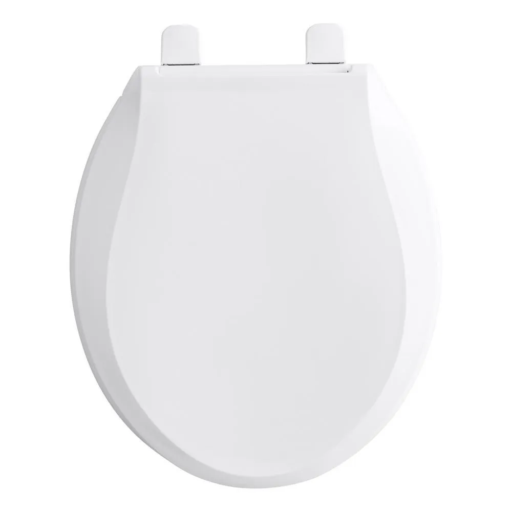Cachet Quiet-Close Round Closed Front Toilet Seat with Grip-Tight Bumpers in White, photo 2 of 18