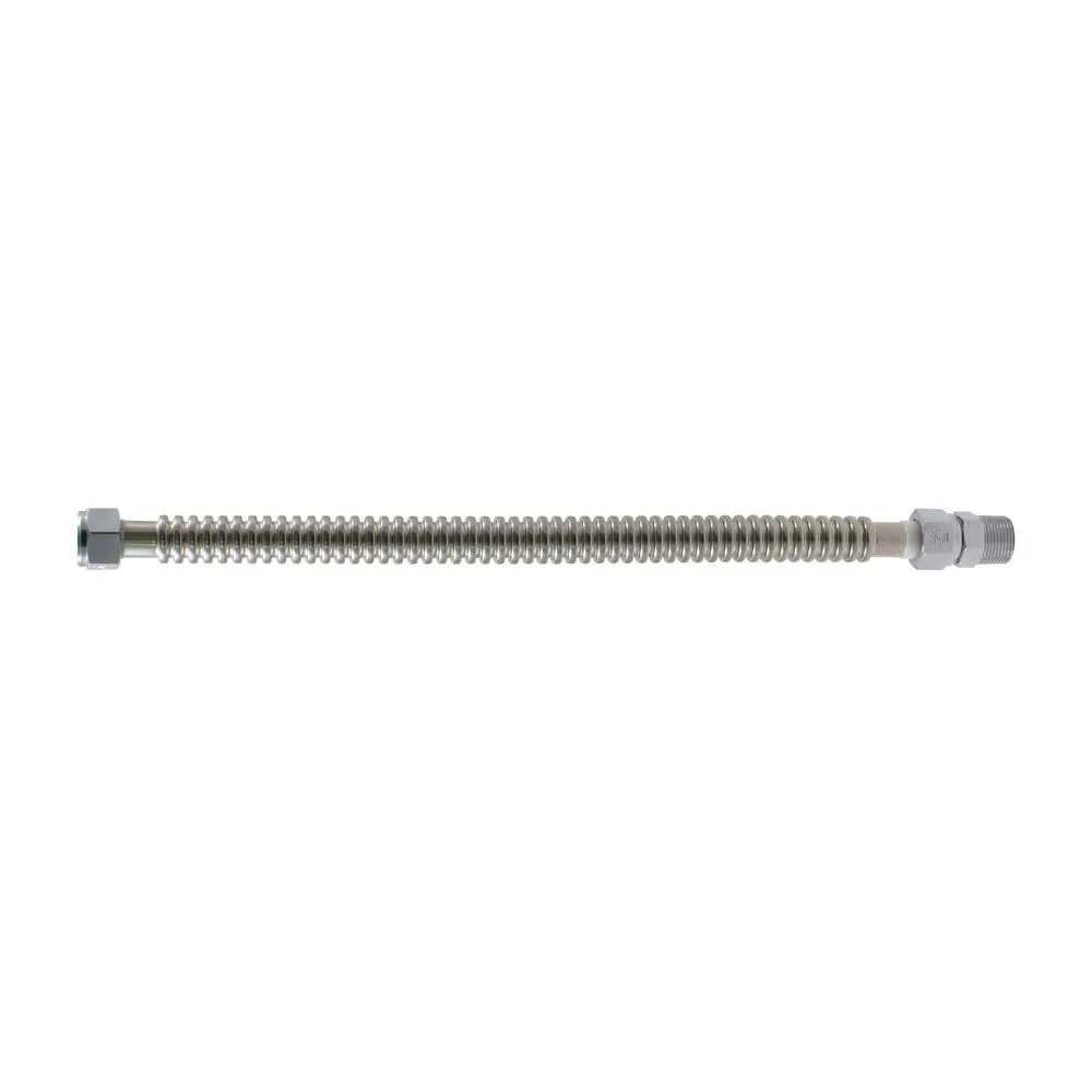 3/4 in. FIP x 3/4 in. MIP x 18 in. Stainless Steel Water Heater Connector, photo 3 of 14