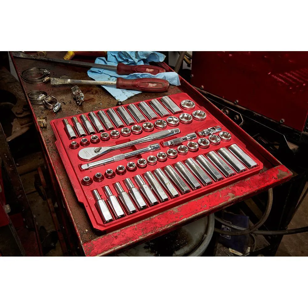1/4 in. and 3/8 in. and 1/2 in. Drive SAE/Metric Ratchet and Socket Mechanics Tool Set (153-Piece), photo 9 of 10