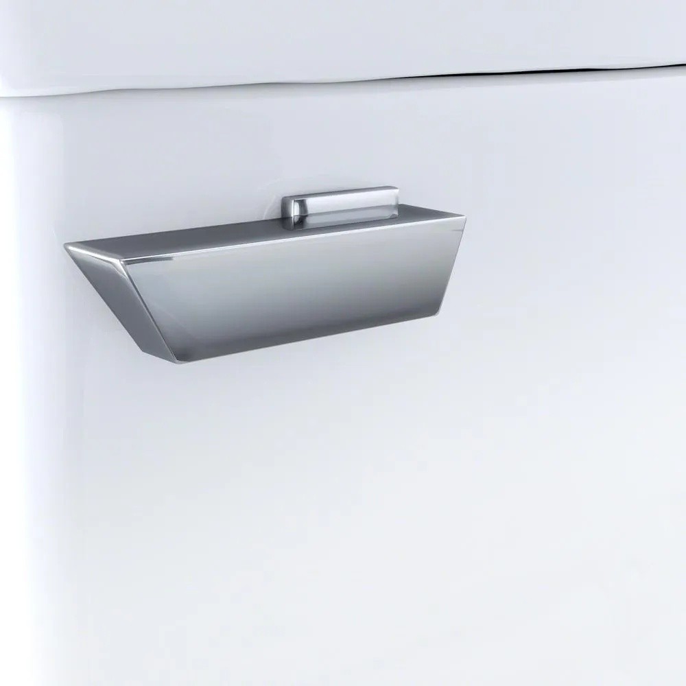 Eco Soiree 1-Piece 1.28 GPF Single Flush Elongated Skirted Toilet with CeFiONtect in Cotton White, photo 8 of 12