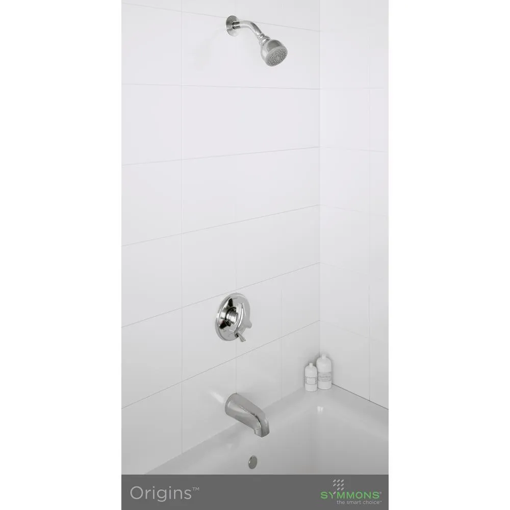 Symmons Origins Temptrol Single-Handle 1-Spray Tub and Shower Faucet with Stops in Chrome (Valve Included), photo 2 of 6