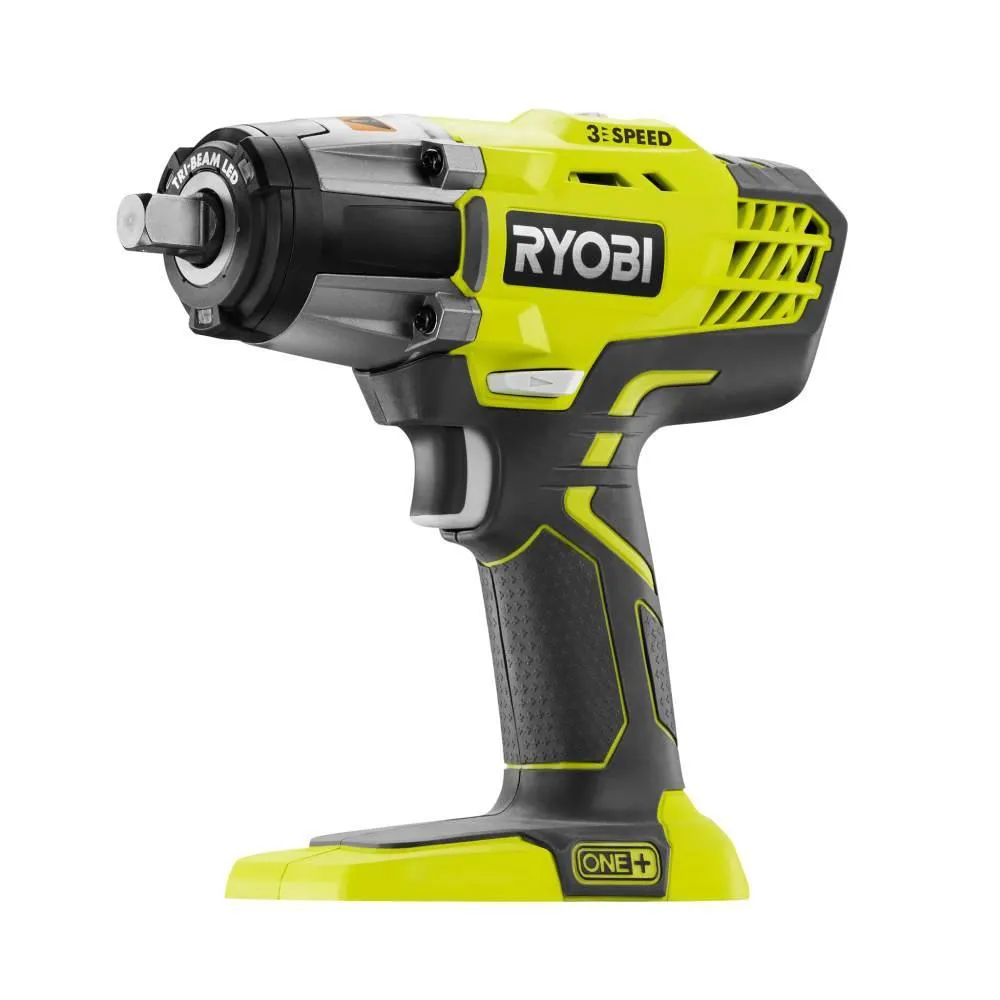 RYOBI ONE+ 18V Cordless 1/2 in. Impact Wrench, Inflator, LED Light Kit w/(1)4.0Ah, (1)1.5Ah Battery, Bag, Charger Not Included, photo 3 of 15