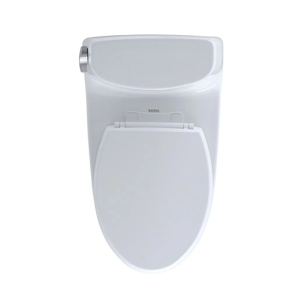 Carlyle II 1-Piece 1.28 GPF Single Flush Elongated Skirted Toilet with CeFiONtect in Cotton White, photo 10 of 15