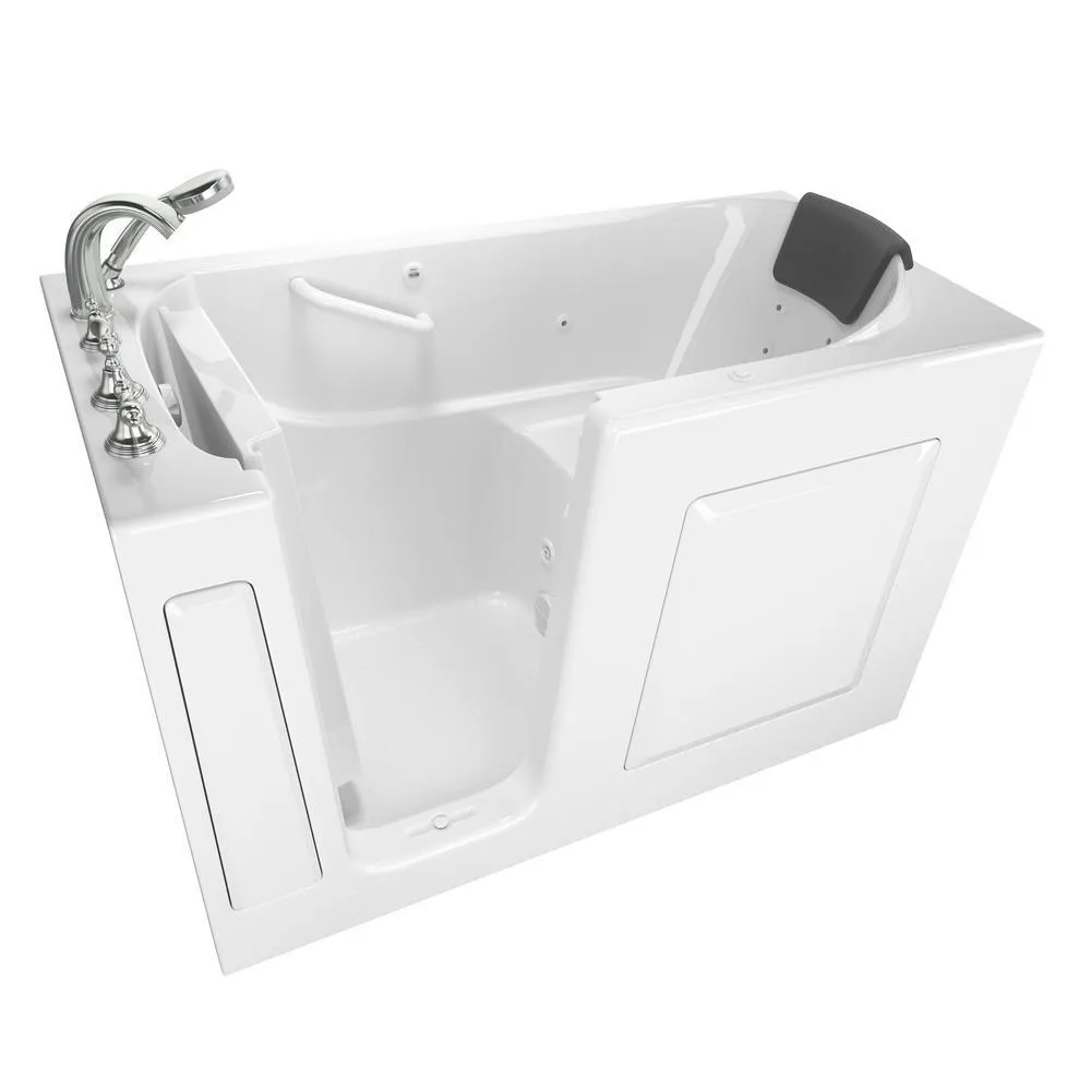 Gelcoat Premium Series 60 in. Right Hand Walk-In Whirlpool Bathtub in Linen, photo 16 of 16