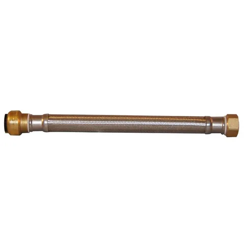3/4 in. Push-To-Connect x 3/4 in. Female Pipe Thread x 12 in. Braided Stainless Steel Water Heater Connector