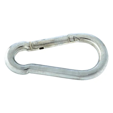 Zinc-Plated Steel Spring Snap, 200 lb Capacity, 3.22 in Length