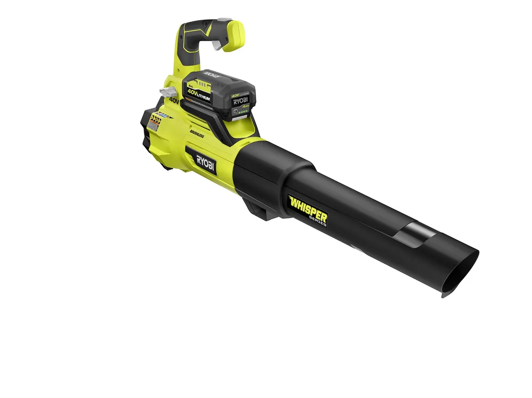 RYOBI 125 MPH 550 CFM 40-Volt Lithium-Ion Brushless Cordless Jet Fan Leaf Blower Kit with 4.0Ah Battery and Charger, photo 2 of 8