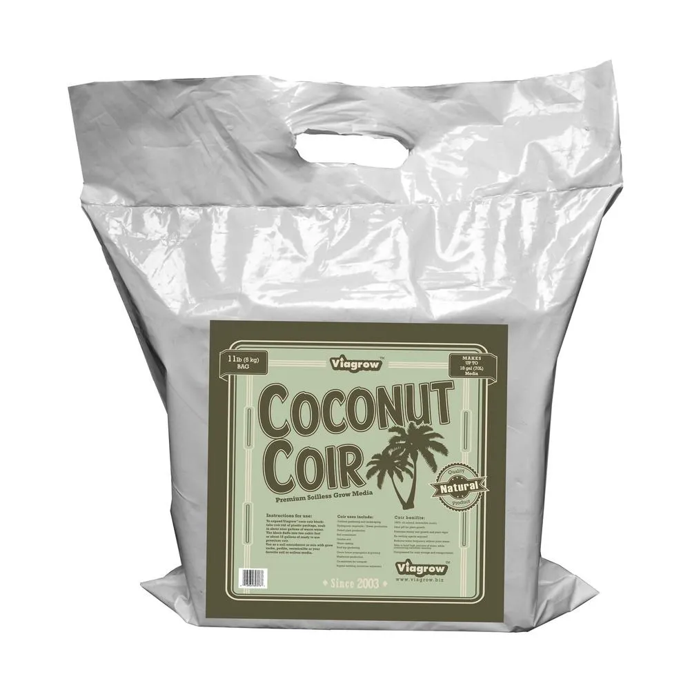 Viagrow 11 lb. Coconut Coir Block Soilless Grow Media (222 - 11 lbs. brick pallet), photo 3 of 4