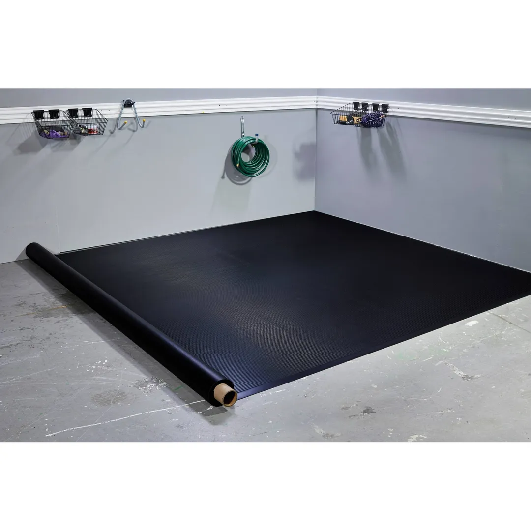 G-Floor Rib 8.5 ft. x 24 ft. Midnight Black Vinyl Garage Flooring Cover and Protector, photo 3 of 6