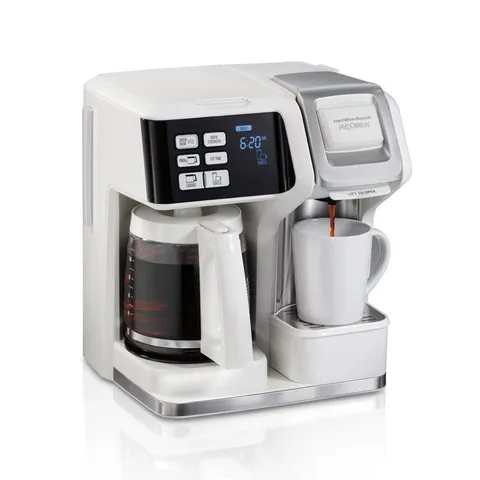12-Cup White FlexBrew 2-Way Coffee Maker