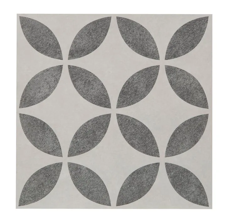 Style Selections Westwind Deco 3-mil x 12-in W x 12-in L Water Resistant Peel and Stick Luxury Vinyl Tile Flooring, photo 2 of 8