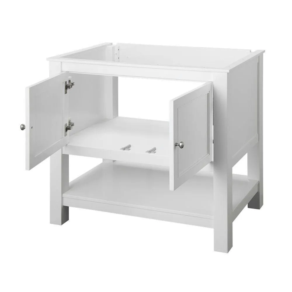Gazette 36 in. W Bath Vanity Cabinet Only in White, photo 8 of 24