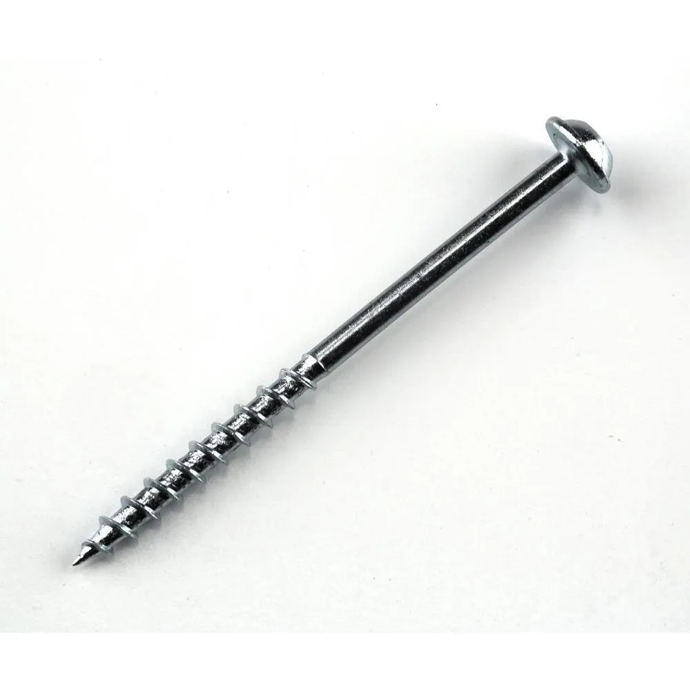 #8 x 1-1/4 in. Square Drive Round Head Zinc Coarse Pocket-Hole Screw (250-Pack), photo 2 of 2