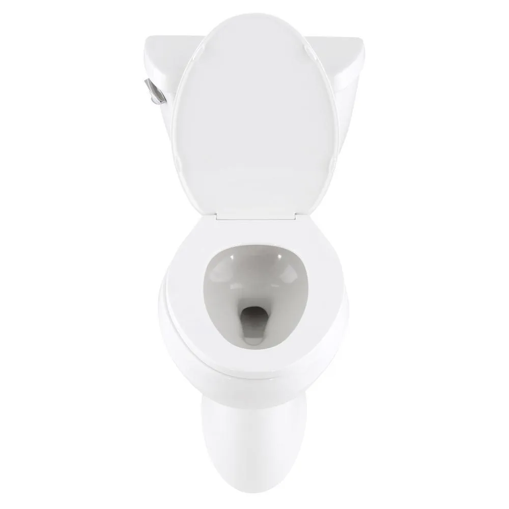 Highline 2-Piece Complete Solution 1.28 GPF Single Flush Elongated Toilet in White with Seat Included (3-Pack), photo 7 of 16