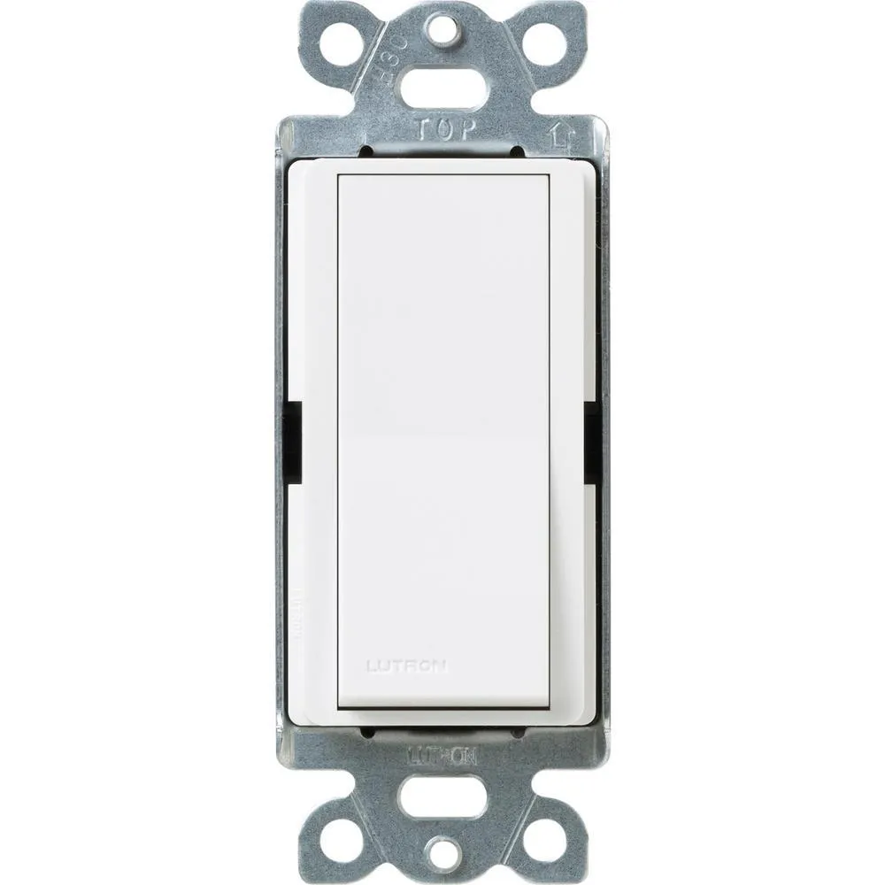 Claro 15 Amp 4-Way Rocker Switch with Locator Light, White, photo 8 of 10