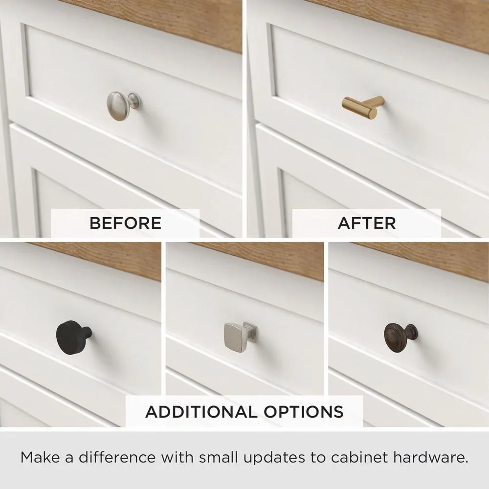 1-1/4 in. (32 mm) Polished Nickel and Clear Glass Ball Cabinet Knob, photo 4 of 4