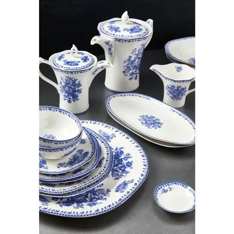 10 oz. Blue Porcelain Pasta/Soup Bowls (Set of 48)
