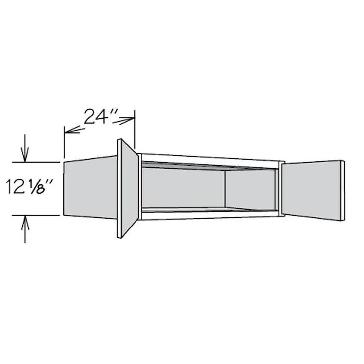 allen + roth Aveley 33-in W x 12.125-in H x 24-in D Linen Maple Door Wall Semi-Custom Cabinet, photo 4 of 10