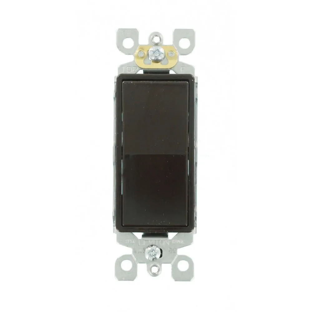 Decora 15 Amp Single Pole Rocker AC Quiet Light Switch, White (10-Pack), photo 7 of 10