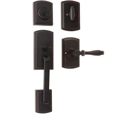 Italian Collection Visconti Dummy Satin Nickel Door Handleset with Sorado Interior