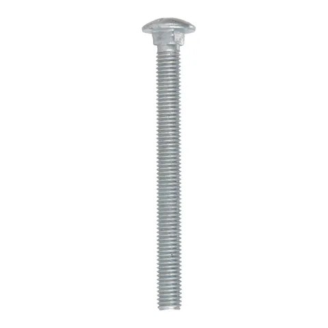 Hot-Dipped Galvanized Carriage Bolts, 1/2 × 5-1/2 in, 25-Pack