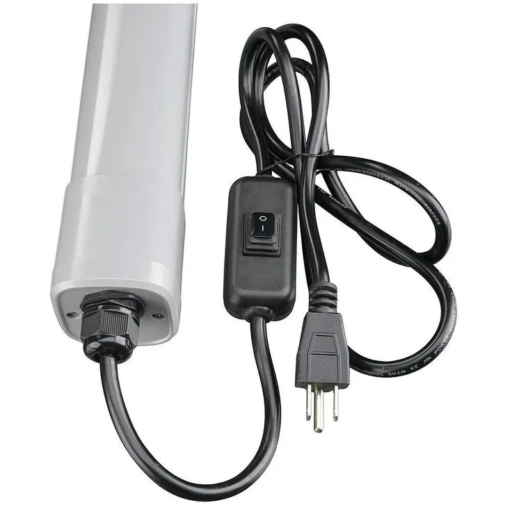 4 ft. Vapor Tight Water Tight Strip Light Plug-in Direct Wire Integrated LED Wraparound Light 3600 Lumens 4000K, photo 8 of 13