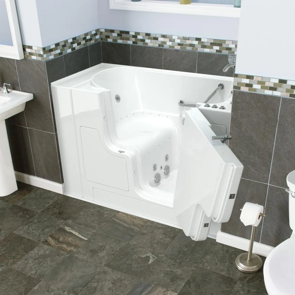 Gelcoat Value Series 51 in. Right Hand Walk-In Whirlpool and Air Bathtub with Outward Opening Door in White, photo 5 of 15