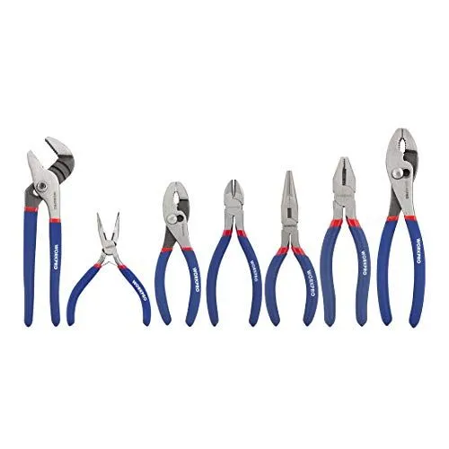 WORKPRO 7-piece Pliers Set (8-inch Groove Joint Pliers, 6-inch Long Nose, 6-inch Slip Joint, 4-1/2 Inch Long Nose, 6-inch Diagonal, 7-inch Linesman, 8-inch Slip Joint) for DIY & Home Use - Free Delivery, photo 3 of 9