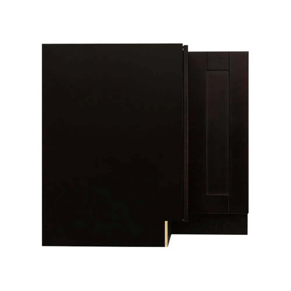 LIFEART CABINETRY Anchester Assembled 36 in. x 34.5 in. x 24 in. Base Lazy Susan Cabinet in Dark Espresso, photo 4 of 9