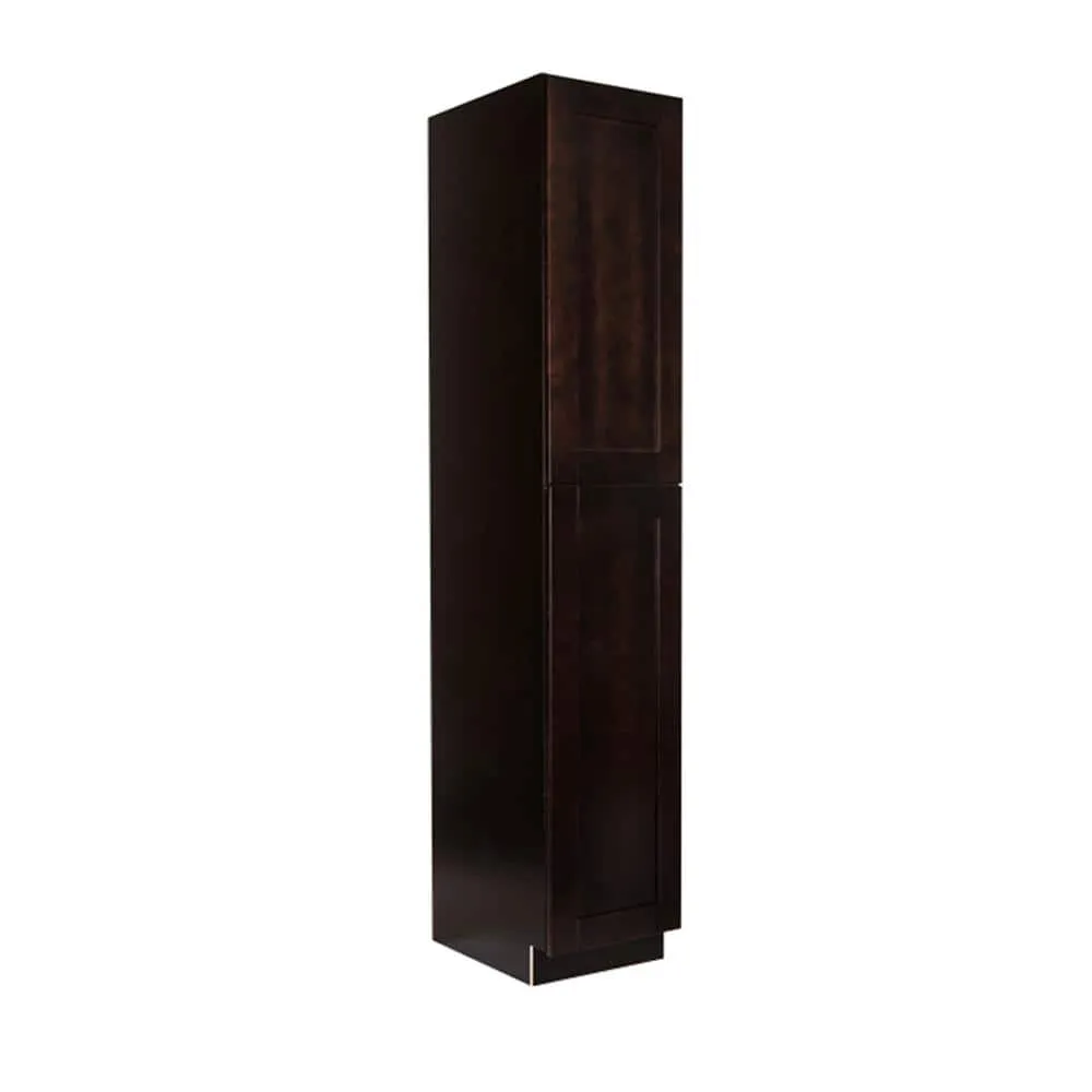 LIFEART CABINETRY Anchester Assembled 18 in. x 96 in. x 24 in. Tall Pantry with 2 Doors in Dark Espresso, photo 5 of 8