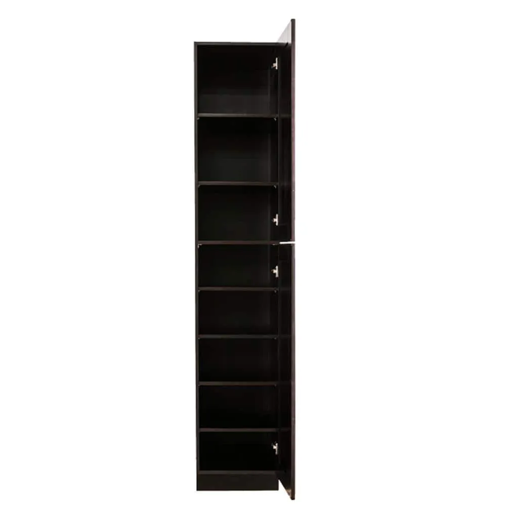 LIFEART CABINETRY Anchester Assembled 18 in. x 96 in. x 24 in. Tall Pantry with 2 Doors in Dark Espresso, photo 3 of 8