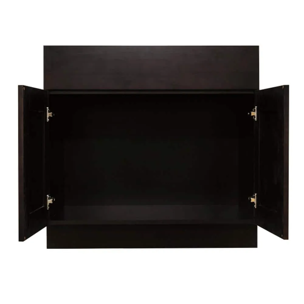 LIFEART CABINETRY Anchester Assembled 36 in. x 34.5 in. x 24 in. Sink Base Cabinet with 2 Doors in Dark Espresso, photo 2 of 5