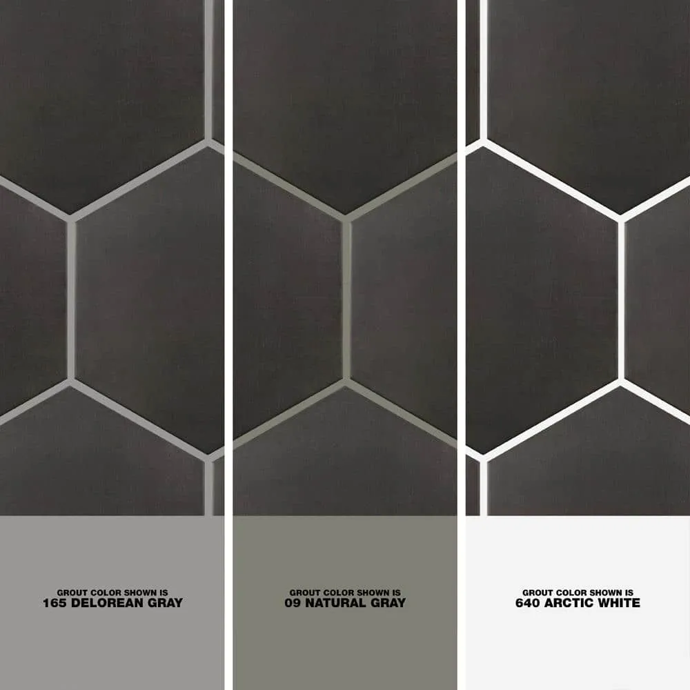 Ivy Hill Tile Langston Dark Gray 9.875 in. x 11.375 in. x 10mm Matte Porcelain Floor and Wall Tile (18 Pieces, 10.76 sq. ft. per Box), photo 3 of 8