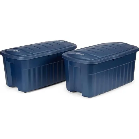 Roughneck️ 40 Gal. Storage Totes with Hinged Lids
