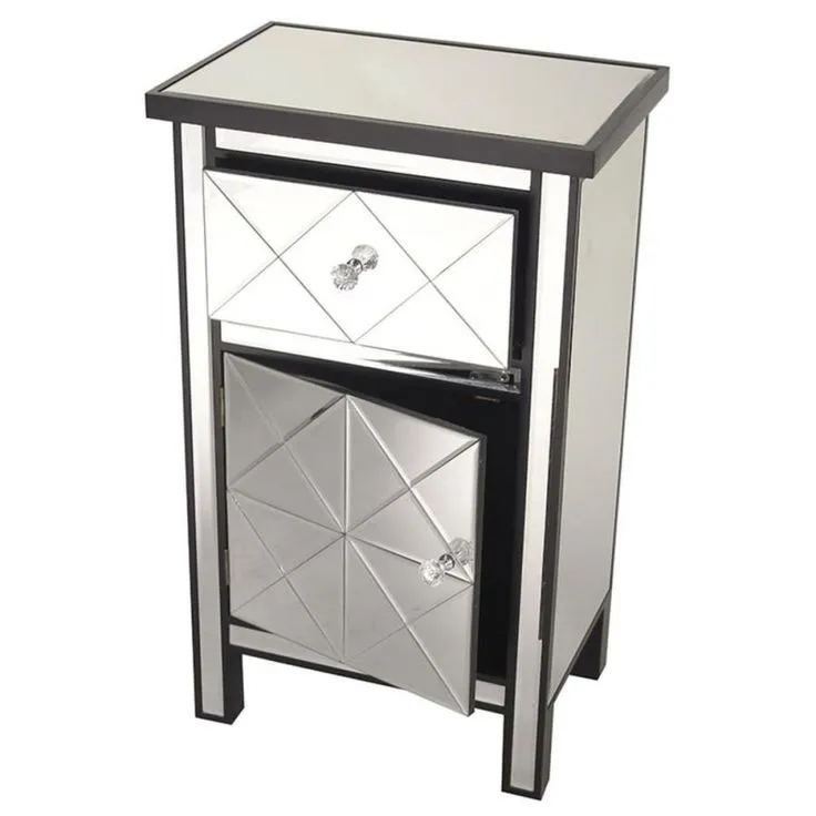 HomeRoots Shelly 20-in W x 32.7-in H x 13-in D Black Door and Drawer Base Semi-Custom Cabinet, photo 3 of 3