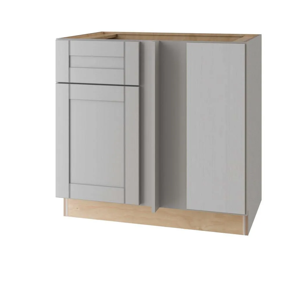 Vesper White Shaker Assembled Plywood 42 in. x 34.5 in. x 24 in. Blind Base Corner Kitchen Cabinet with Soft Close, photo 6 of 6