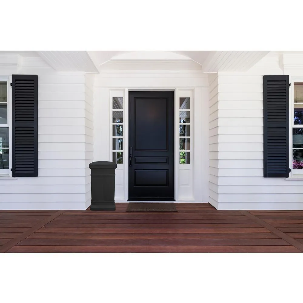 ParceWirx Premium Vertical Architectural Graphite Delivery Drop Box Hinged Lid with Swinging Latch for Locking, photo 8 of 11