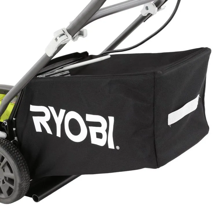 RYOBI 16 in. One+ 18-Volt Lithium-Ion Hybrid Walk Behind Push Lawn Mower - Two 4.0 Ah Batteries/Charger Included, photo 9 of 10