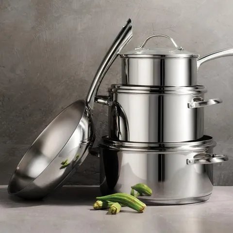 7 Pc Stainless Steel Cookware Set