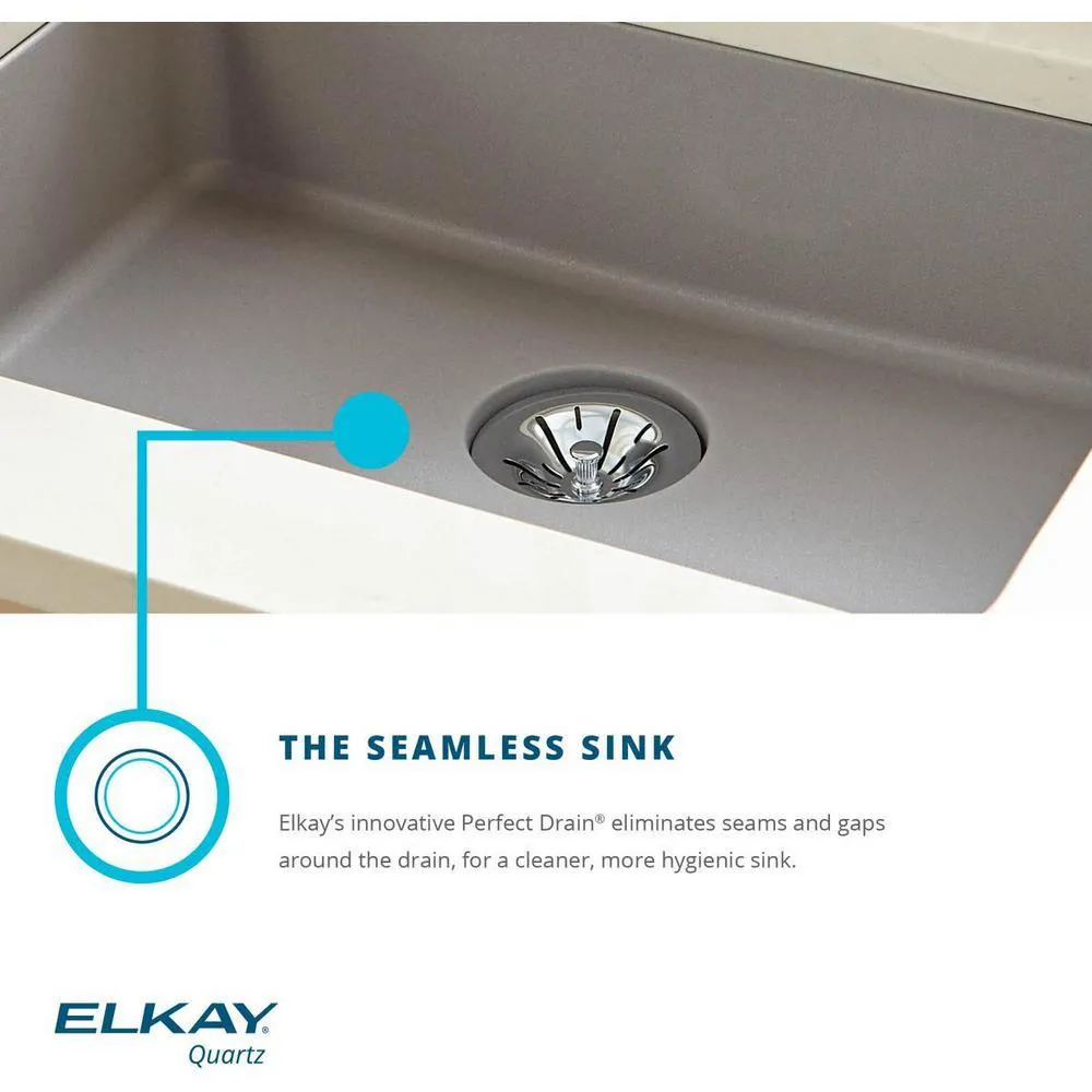 Quartz Classic Perfect Drain Undermount 25 in. Laundry Sink in White, photo 5 of 12