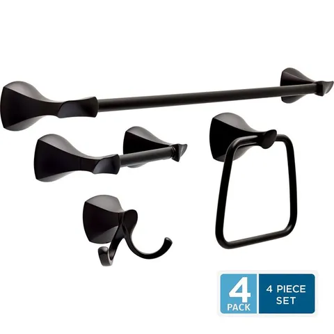 4-Piece Sandover Decorative Bathroom Hardware Set