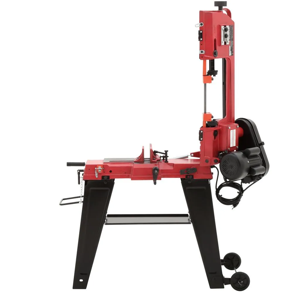 General International 5 Amp 4.5 in. Stationary Metal Cutting Band Saw with Stand, photo 8 of 11