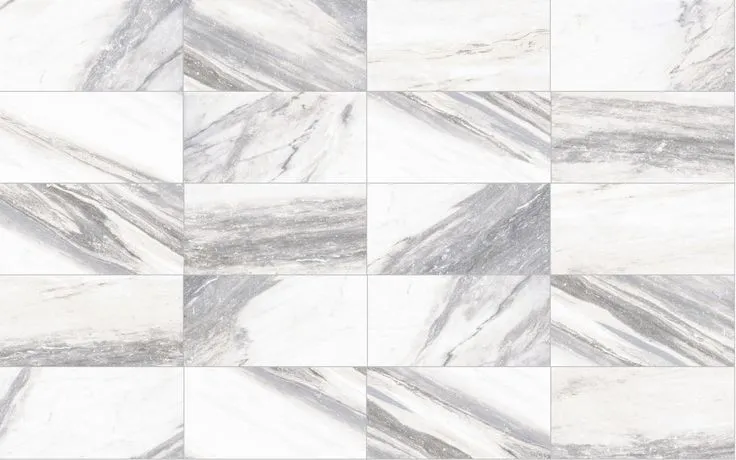 Style Selections Sovereign Stone Pearl 12-in x 24-in Glazed Porcelain Marble Stone Look Floor Tile, photo 6 of 8
