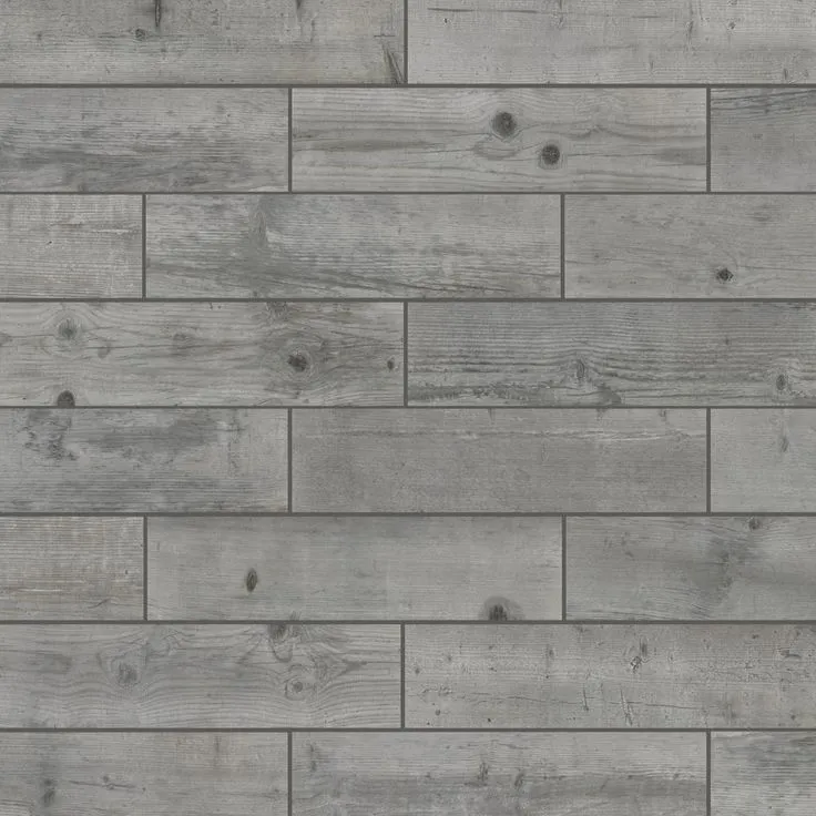 Florida Tile Home Collection Timber Grey 6 in. x 24 in. Porcelain Floor and Wall Tile (14 sq. ft. / case), photo 5 of 8