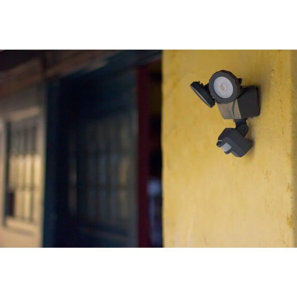 160-Degree Dark Grey Motion Activated Outdoor Integrated LED Flood Light with Wireless Smart Control, photo 5 of 6