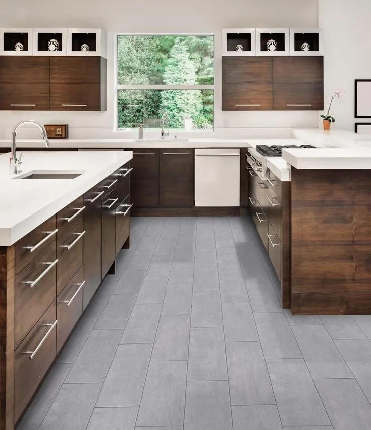 Style Selections Argyle Pearl 12-in x 24-in Glazed Porcelain Stone Look Floor and Wall Tile, photo 2 of 7