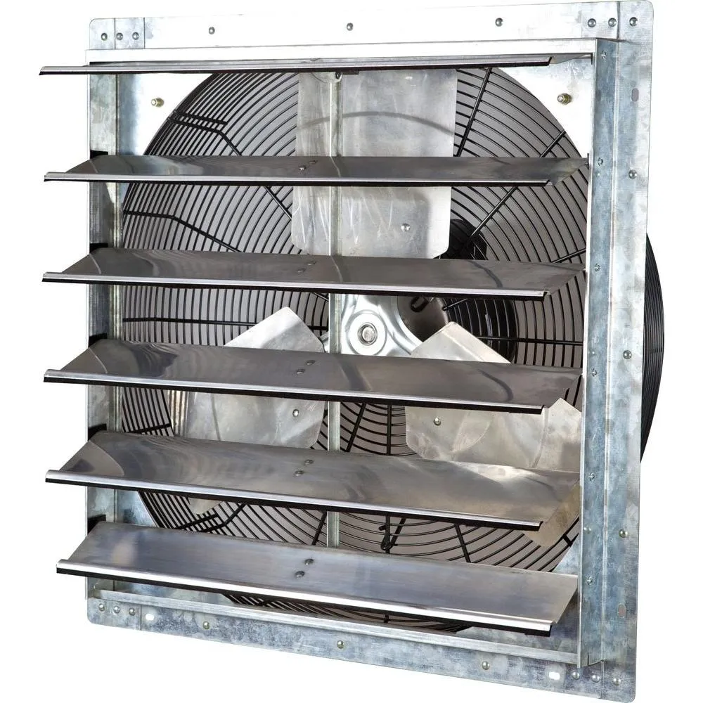 iLIVING 3368 CFM Silver Electric Powered Gable Mount Shutter Fan/Vent, photo 5 of 6