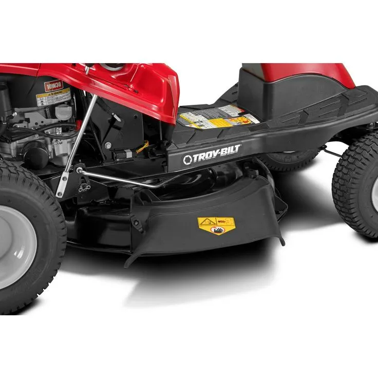 Troy-Bilt TB 30 in. 382 cc Auto-Choke Engine 6-Speed Manual Drive Gas Rear Engine Riding Lawn Mower with Mulch Kit Included, photo 10 of 11