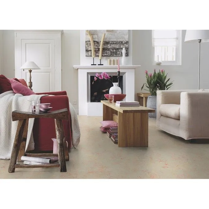 Marmoleum Forbo Flooring Systems Marmoleum Cinch Loc Seal Fruit Punch 10-mm T x 12-in W x 36-in L Waterproof Tile Look Laminate Flooring (20.34-sq ft / Carton), photo 3 of 6
