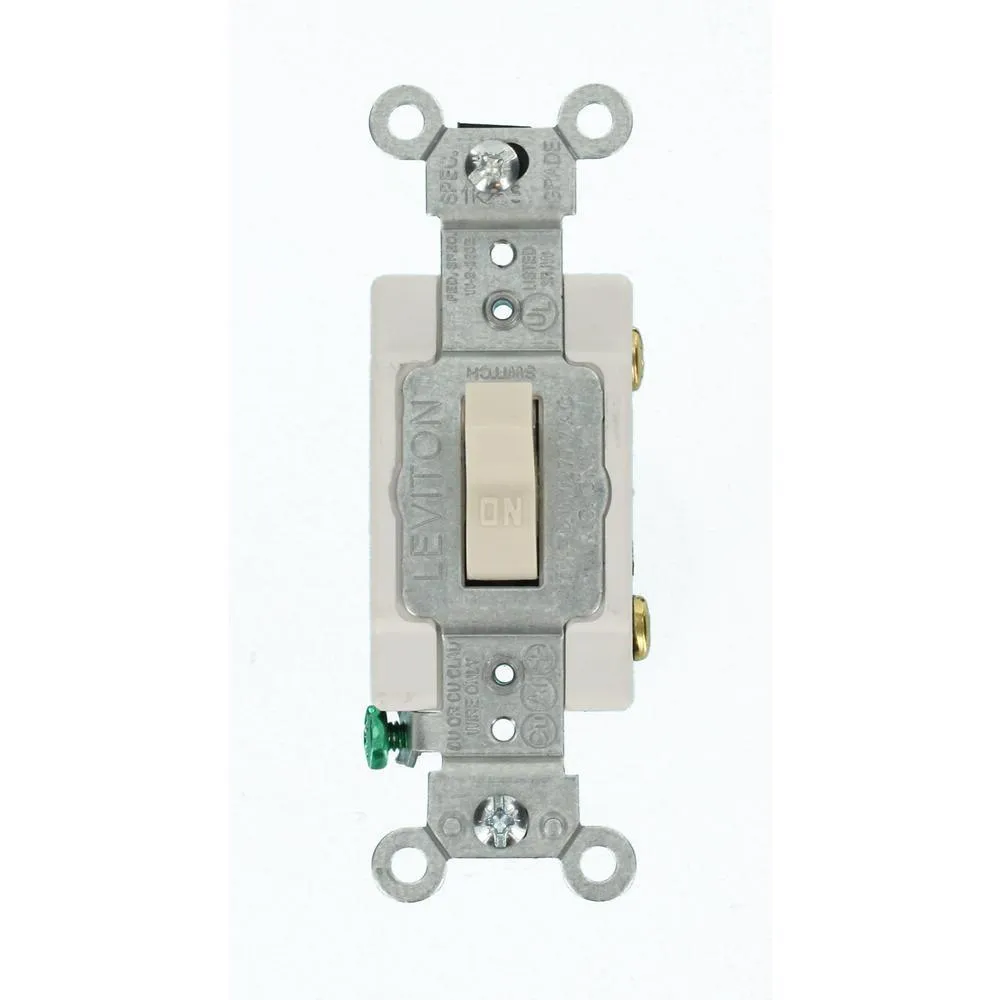 15 Amp Commercial Grade Single Pole Toggle Switch, Gray, photo 8 of 8
